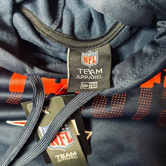 New England Patriots Hoodie Adult S Blue NFL Team Apparel Pullover NEW - Picture 3 of 11